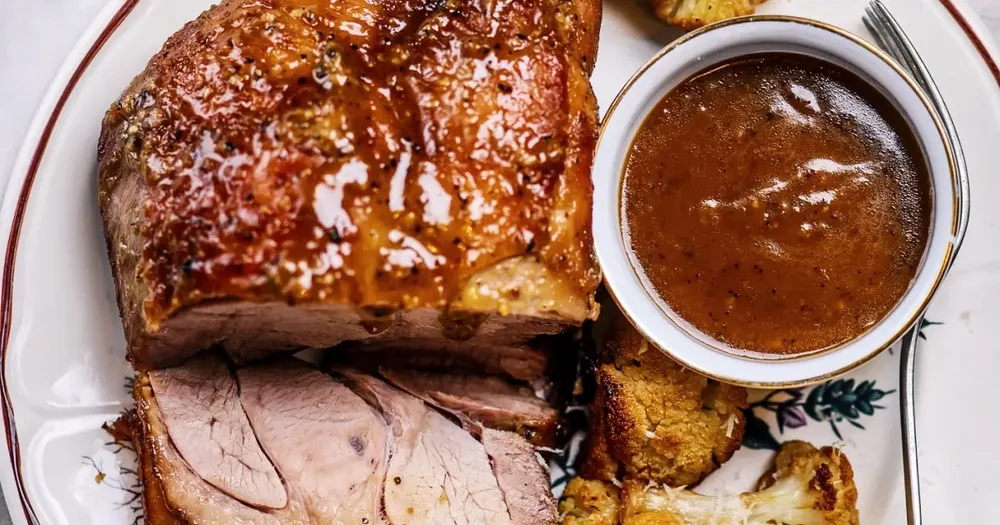 Jambon braisé fermier et sa sauce